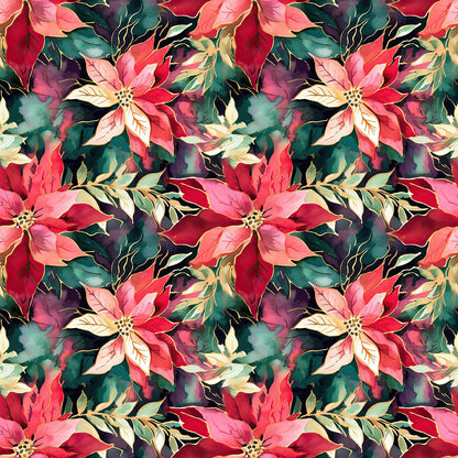 Red & Gold Poinsettias