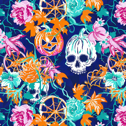 Preppy Halloween Skulls