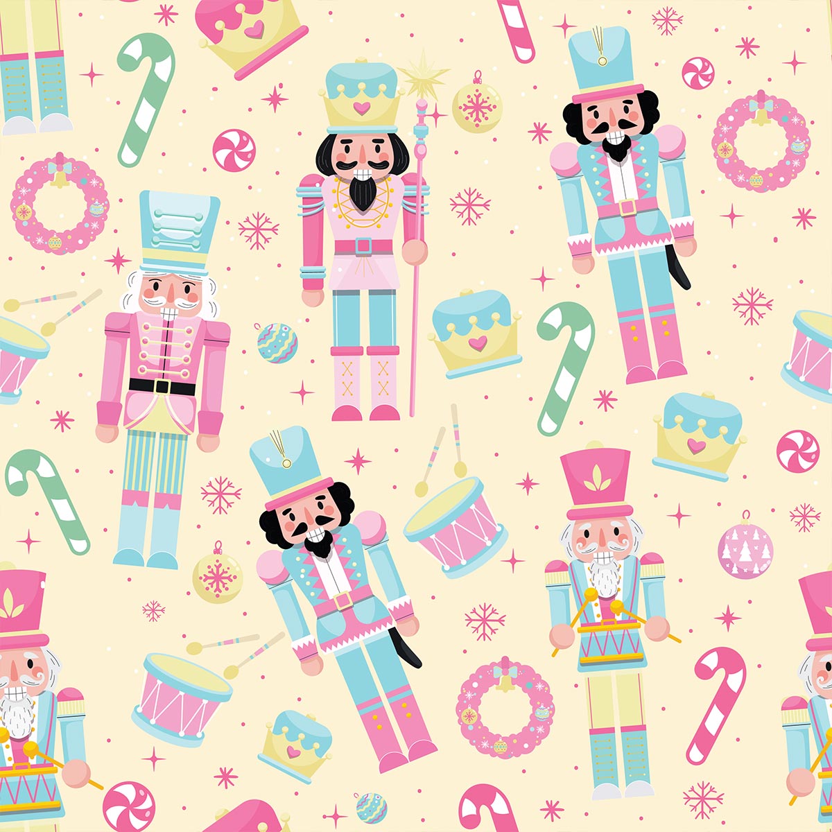 Pastel Nutcrackers