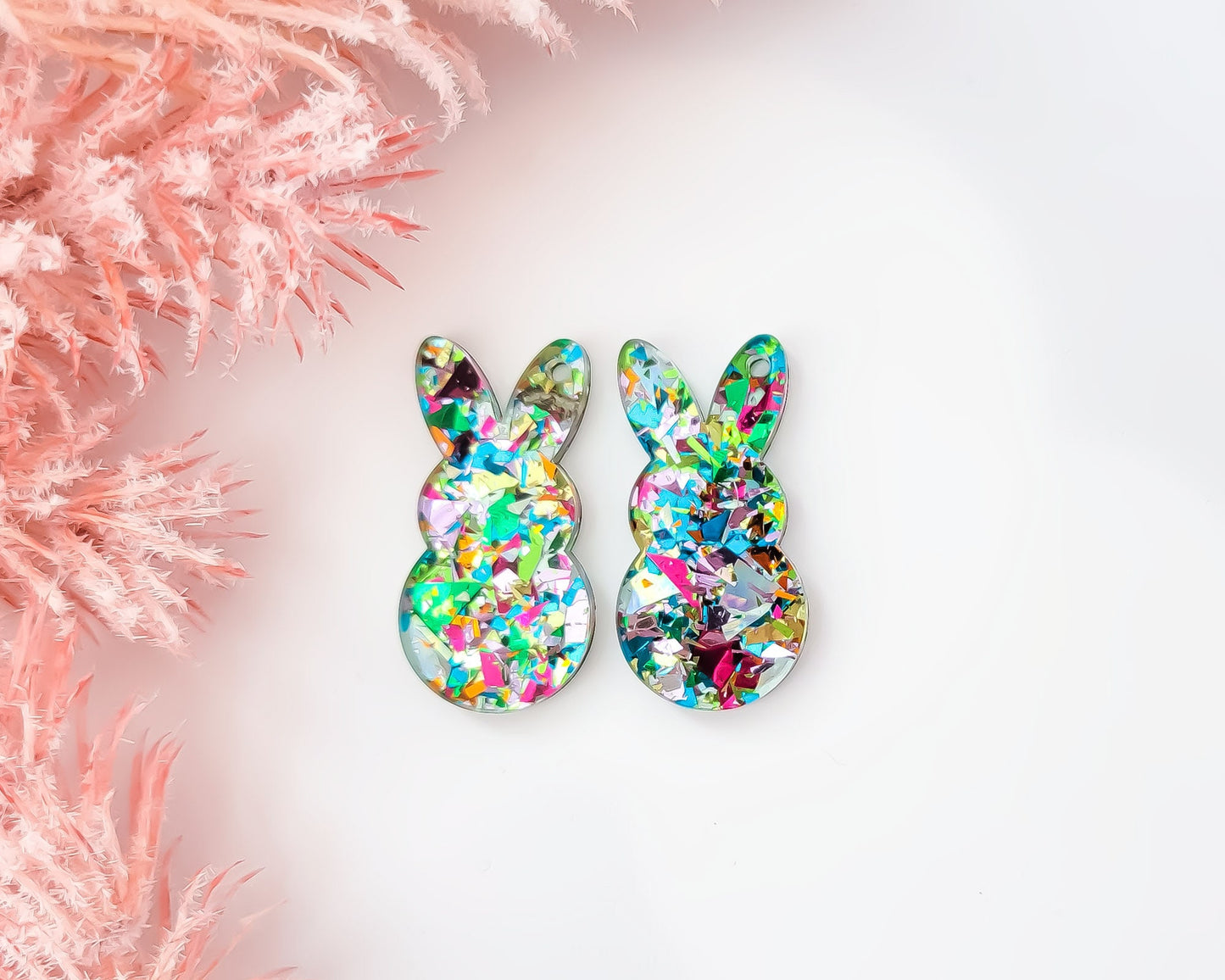 Glitter Easter Bunny Earring Blanks