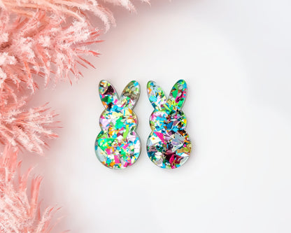 Glitter Easter Bunny Earring Blanks