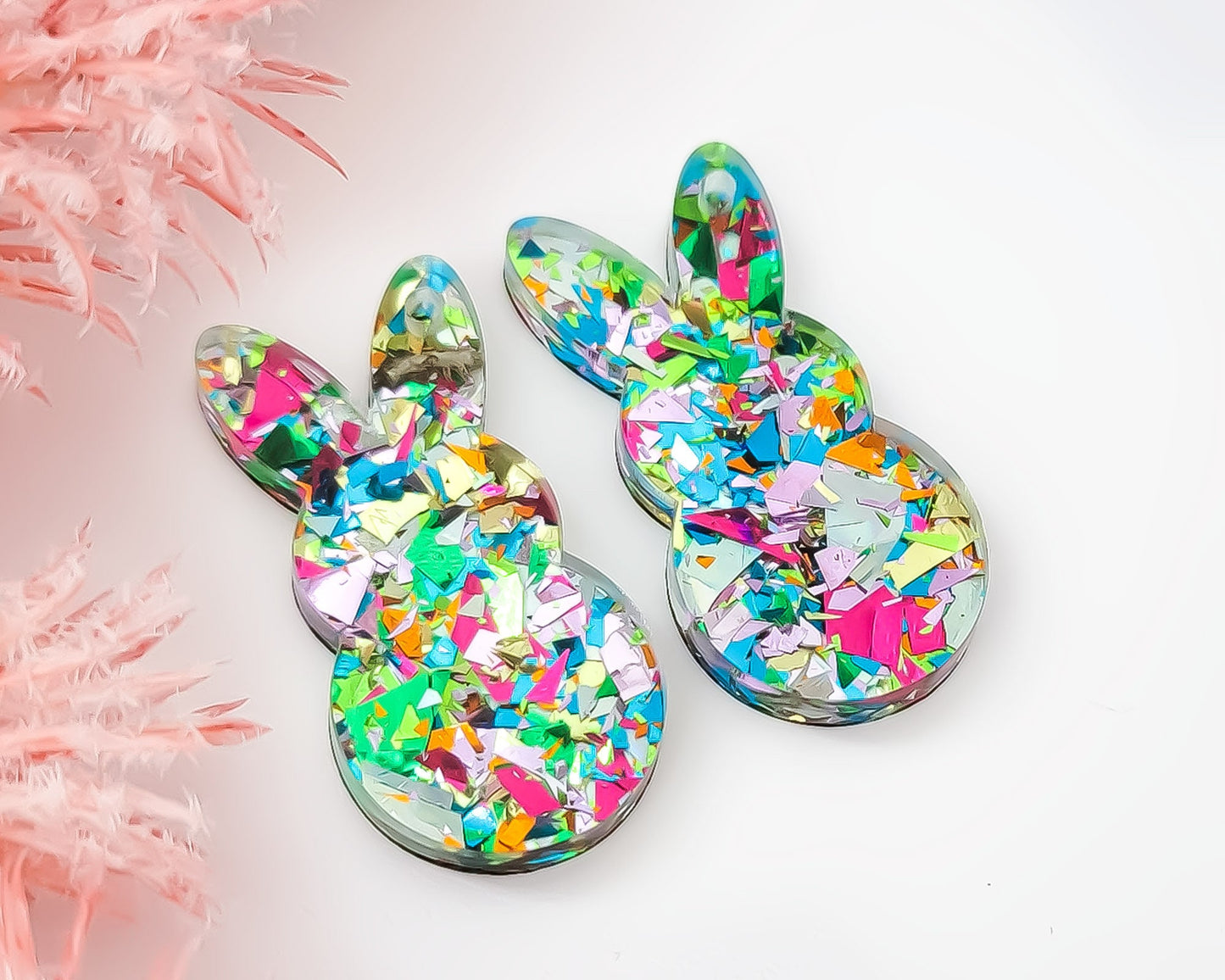 Glitter Easter Bunny Earring Blanks
