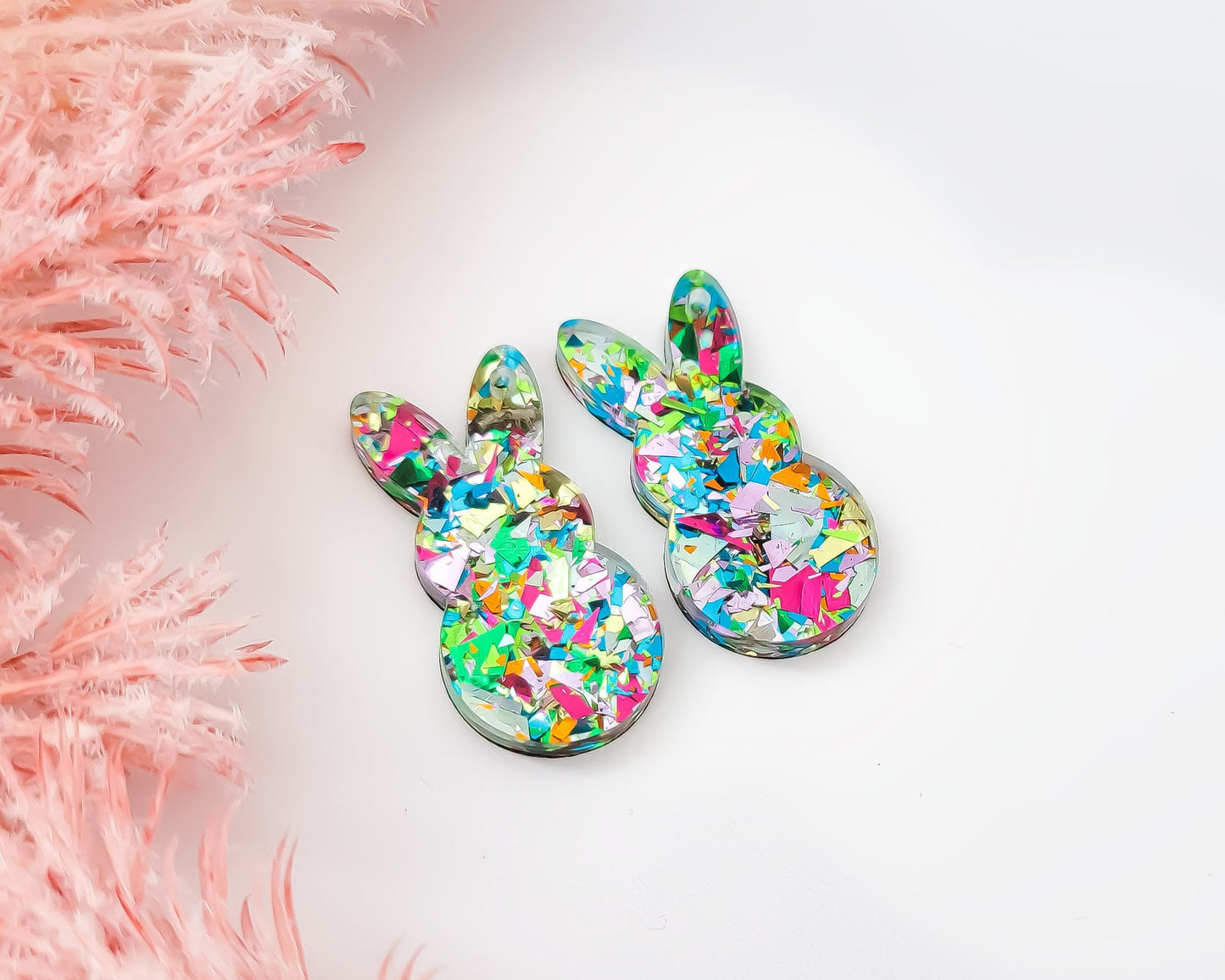 Glitter Easter Bunny Earring Blanks
