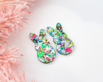Glitter Easter Bunny Earring Blanks