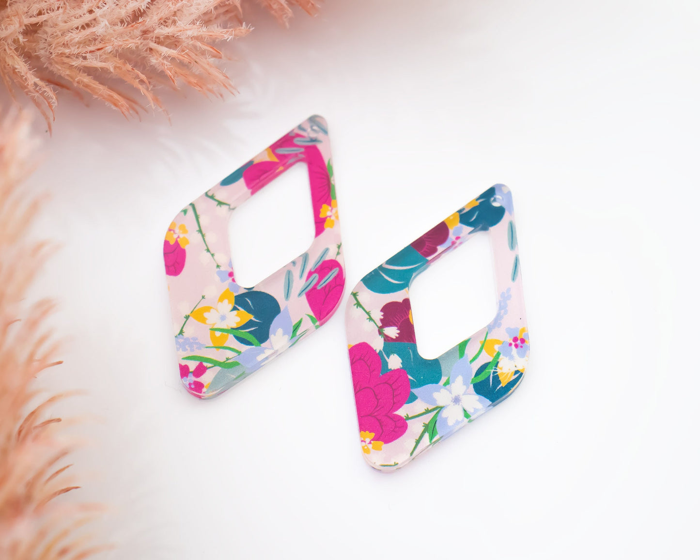 Floral Teardrop Earrings Blanks