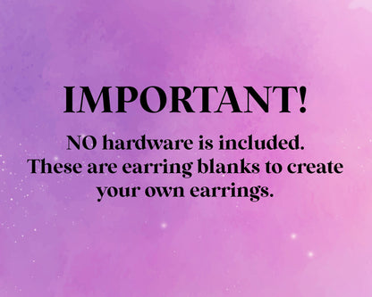Boho Butterfly Circle Drop Earrings Blanks