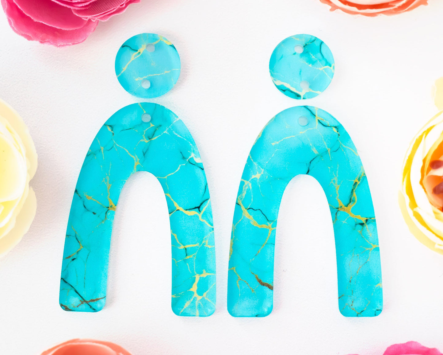 Turquoise Arch Earrings Blanks