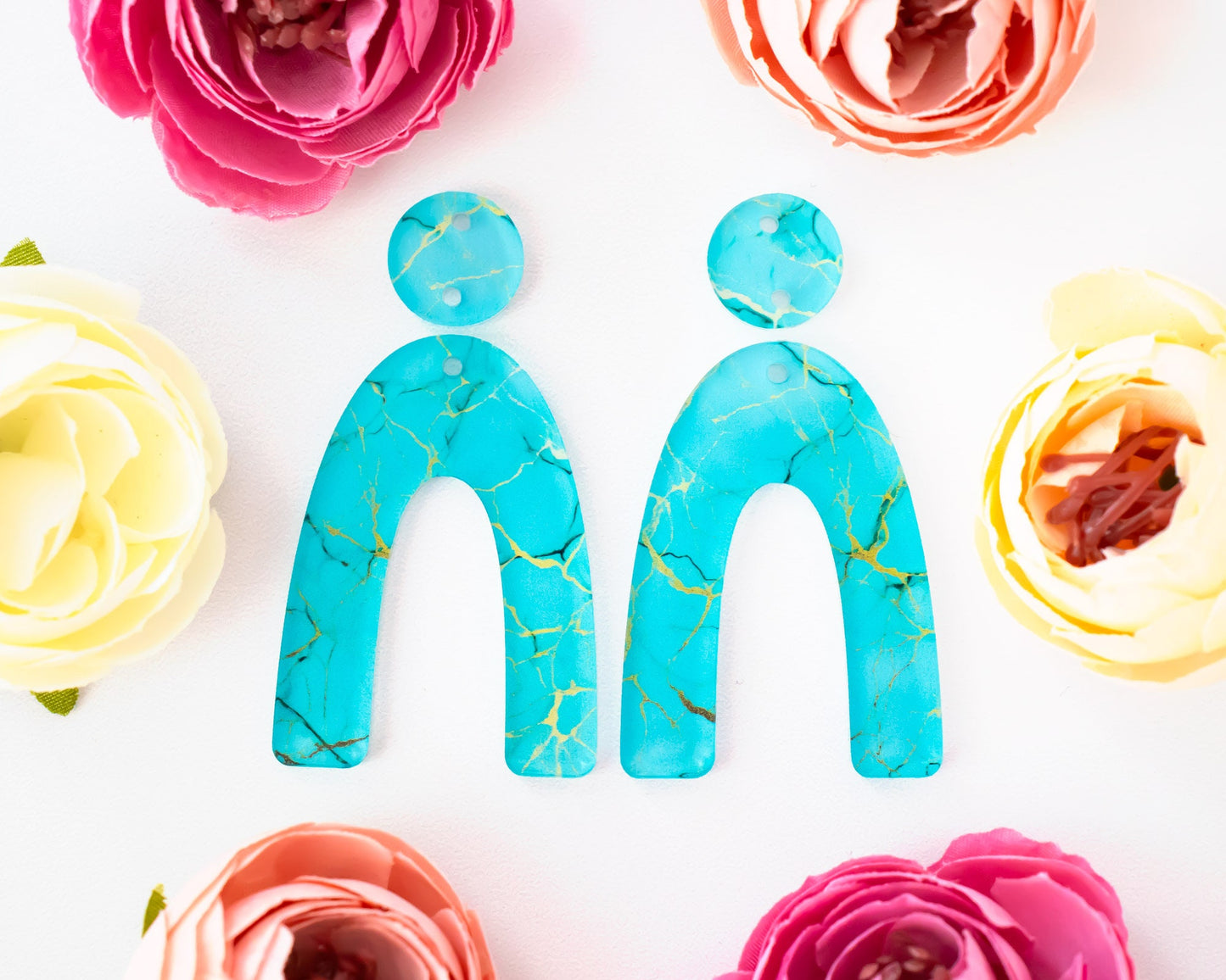 Turquoise Arch Earrings Blanks