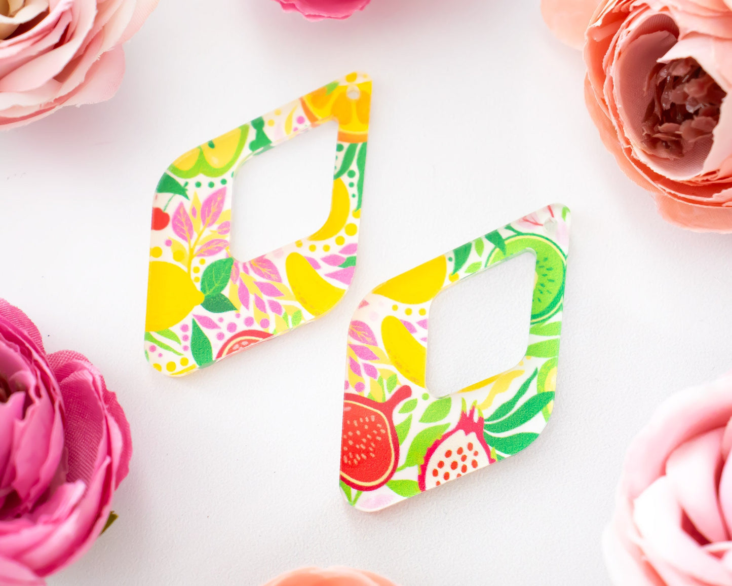 Fruit Teardrop Earrings Blank