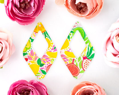 Fruit Teardrop Earrings Blank