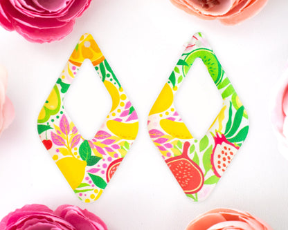 Fruit Teardrop Earrings Blank