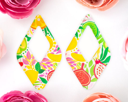 Fruit Teardrop Earrings Blank