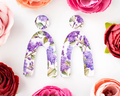 Lilac Arch Acrylic Earrings Blanks
