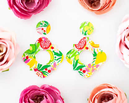 Fruit Geometric Earrings Blanks