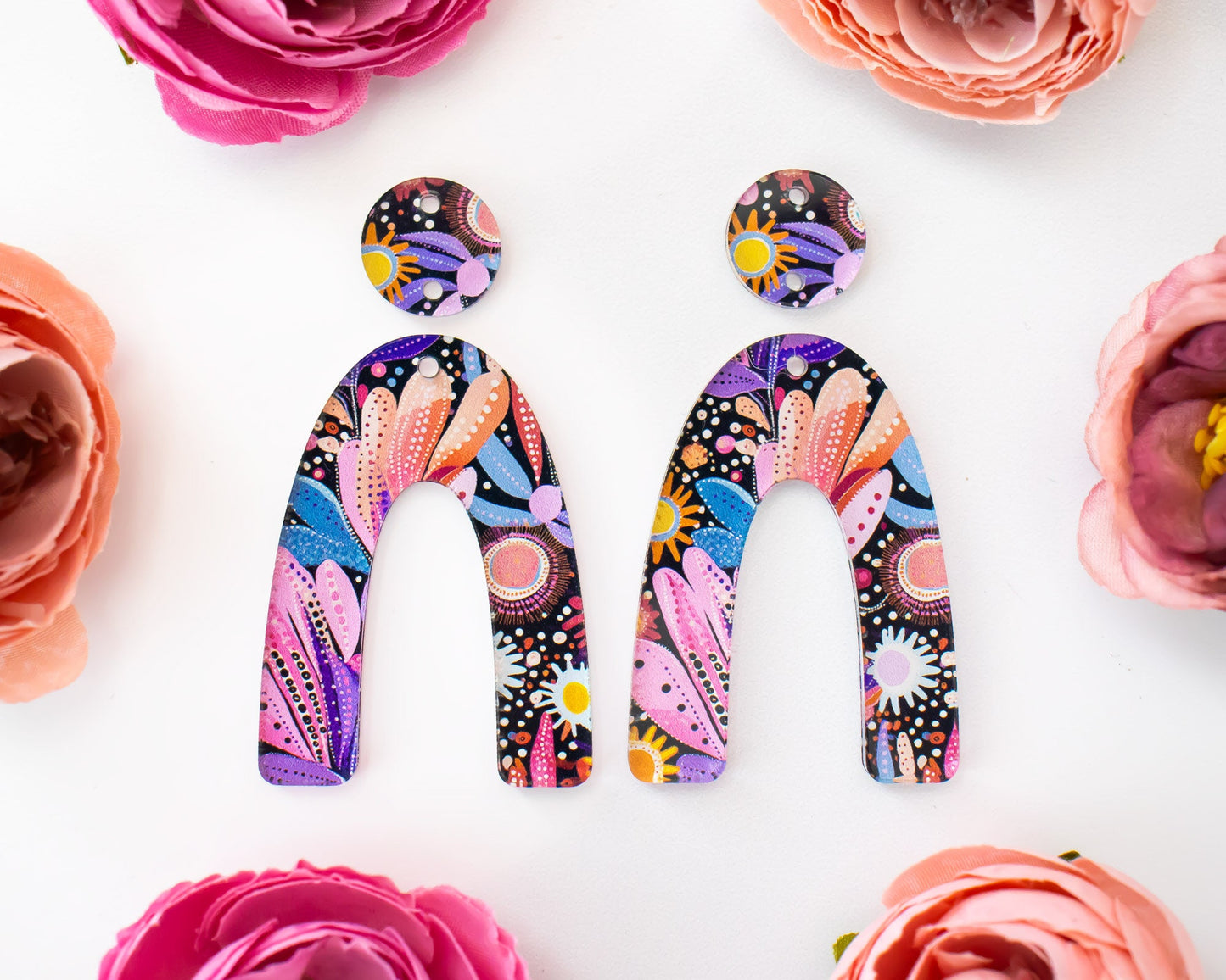 Abstract Arch Earrings Blanks