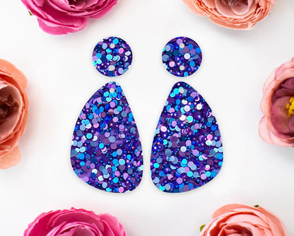 Sequin Teardrop Earrings Blanks