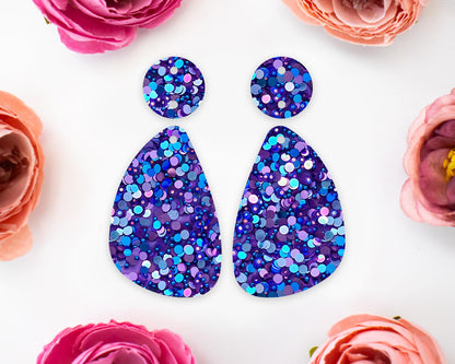 Sequin Teardrop Earrings Blanks