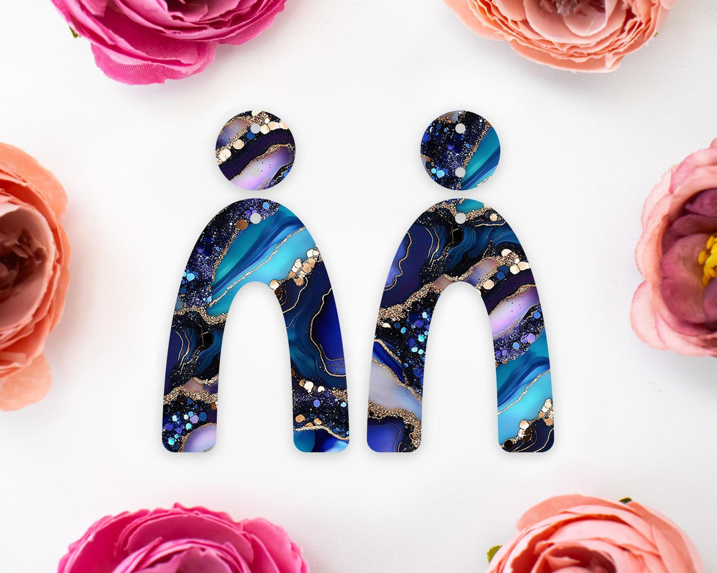 Agate Arch Earrings Blanks