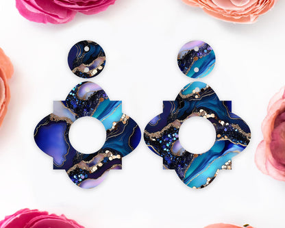 Agate Geometric Earrings Blanks