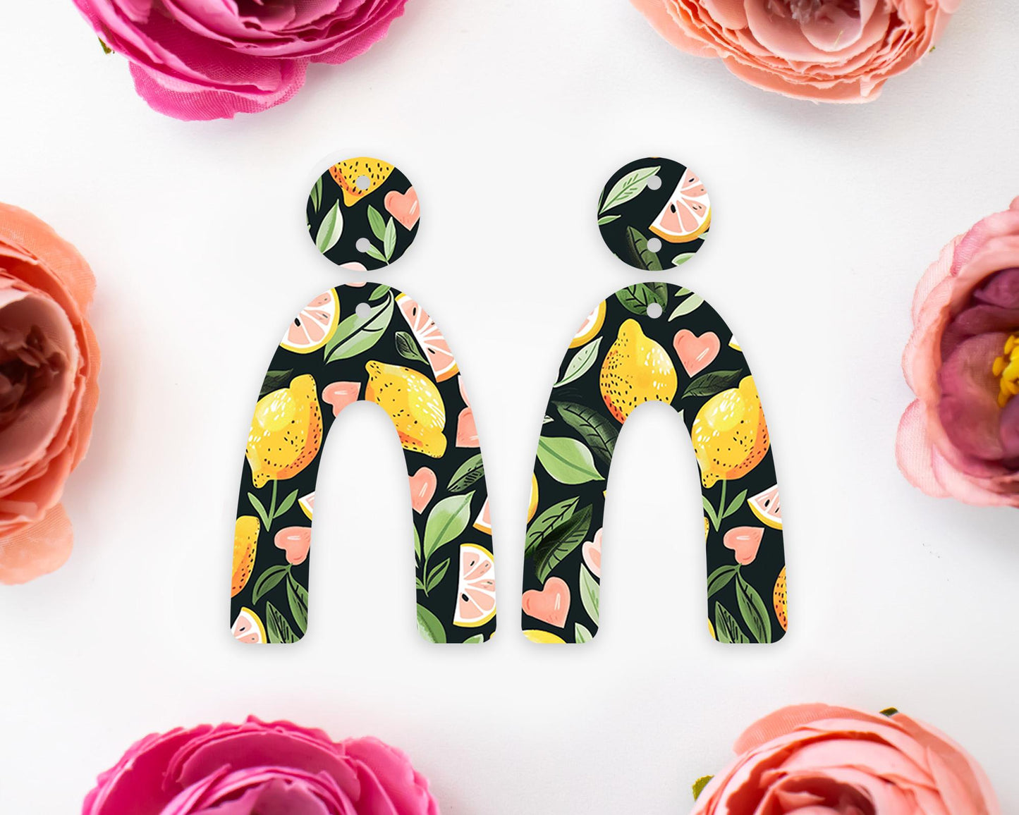 Lemon Arch Earrings Blanks