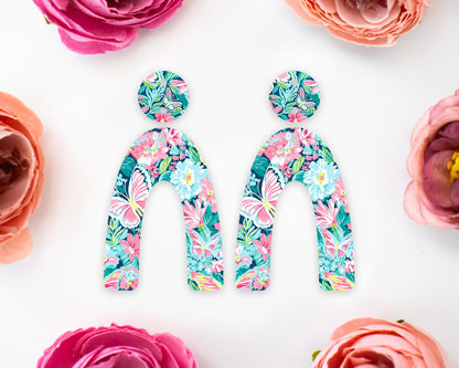 Pastel Butterfly Arch Earrings Blanks