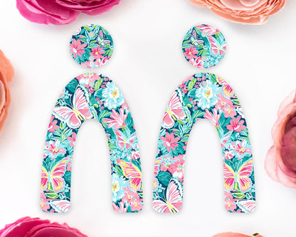 Pastel Butterfly Arch Earrings Blanks