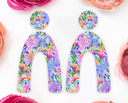 Lilies Arch Arch Earrings Blanks