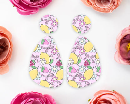 Coquette Fruits Teardrop Earrings Blanks