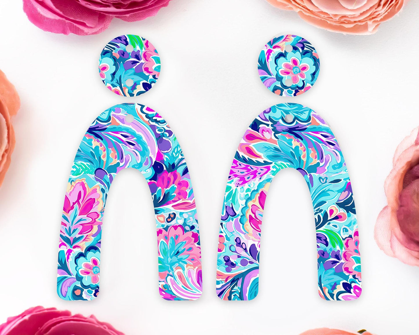 Paisley Arch Earrings Blanks