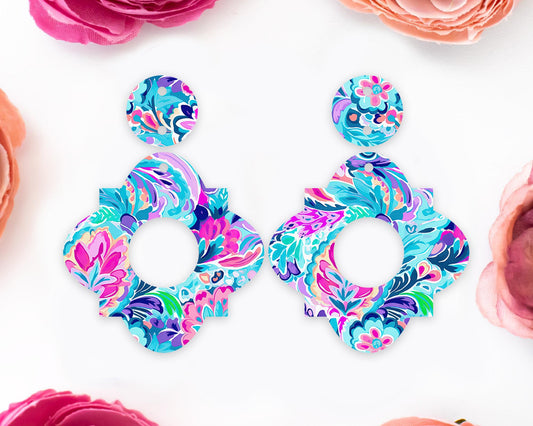 Paisley Geometric Earrings Blanks