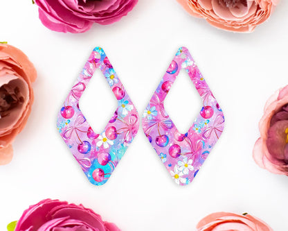 Cherries Diamond Earrings Blanks