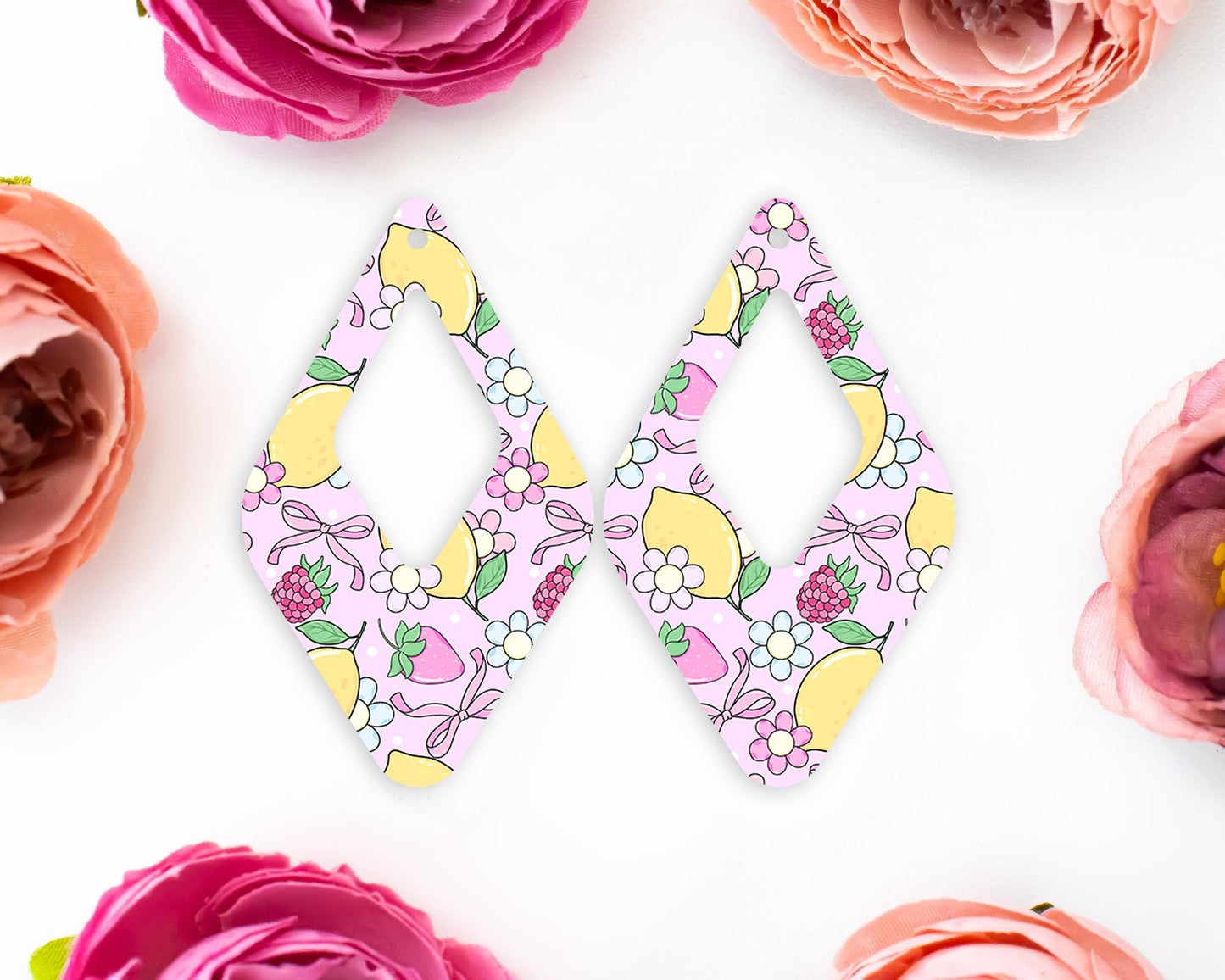 Coquette Fruits Diamond Earrings Blanks