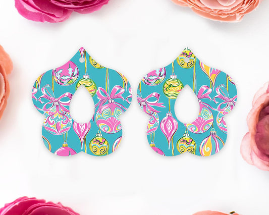 Christmas Ornaments Teardrop Earrings Blanks