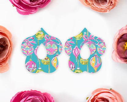 Christmas Ornaments Teardrop Earrings Blanks